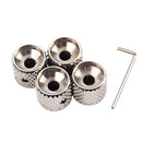Metal Guitar Bass Dome Knobs Volume Tone Control Knob for 6mm Split or Solid