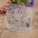 Flower Printed Silicone Transparent Seals Clear Stamps for DIY Scrapbooking