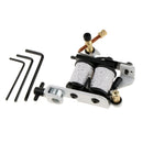 Tattoo Gun Machine Liner Shader 10 Wrap Coils Tattooing Supply for Beginner