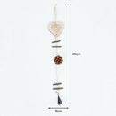 Wood Christmas Tree Star Pine Cone Ball Pendant Hanging Decor Ornament (E)