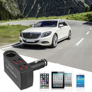 Quelima QC 3.0 4USB Car Charger+ Cigarette Lighter Socket Splitter Power Adapter