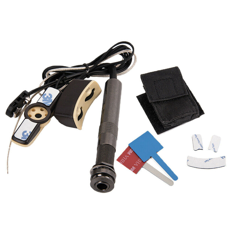 Acoustic Folk Guitar Soundhole Piezo Pickup Preamp with Endpin Plug