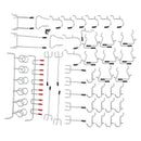 52 Pcs Metal Hooks Pegboard Hangers 23cm Tool Hooks for Hanging Tool Garage L9A8