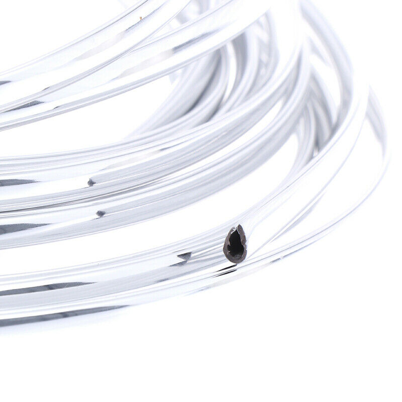 1 Roll 6M Car Door Moulding Strip Chrome Car Body Door Edge Moulding Trim Stri!E