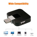 Wireless Micro-USB 2.0 4-Port Distributor Multi Hub Splitter Power For Comp B9E7