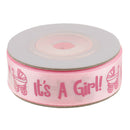 2 Rolls Boy Girl Baby Shower Satin Ribbon Decoration DIY Gift Wrapping Belt