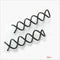 12pcs Black Cool Unique Spiral Spin Screw Bobby Pin Twist Barrette Hair Clip New