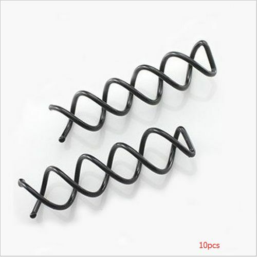 12pcs Black Cool Unique Spiral Spin Screw Bobby Pin Twist Barrette Hair Clip New
