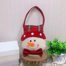 Christmas Cute Snowman Candy Bag Handbag Home Party Decor Gift Bag (Red)