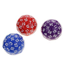 6pcs 60 Sided Dice D60 Polyhedral Dices Number 1-60 for Dungeon & Dragons RPG