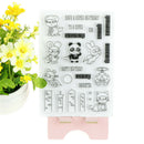 Little Panda Clear Silicone Stamps/Seal for DIY Scrapbooking/photo Album Deco JR