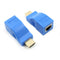 HDMI TX/RX Adapter CAT6 CAT5e Blue HD 1080P Transmitter HDMI Extender Signal
