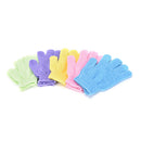 New FashionFive fingers bath gloves nylon bath bath towel strong exfoliating LJ