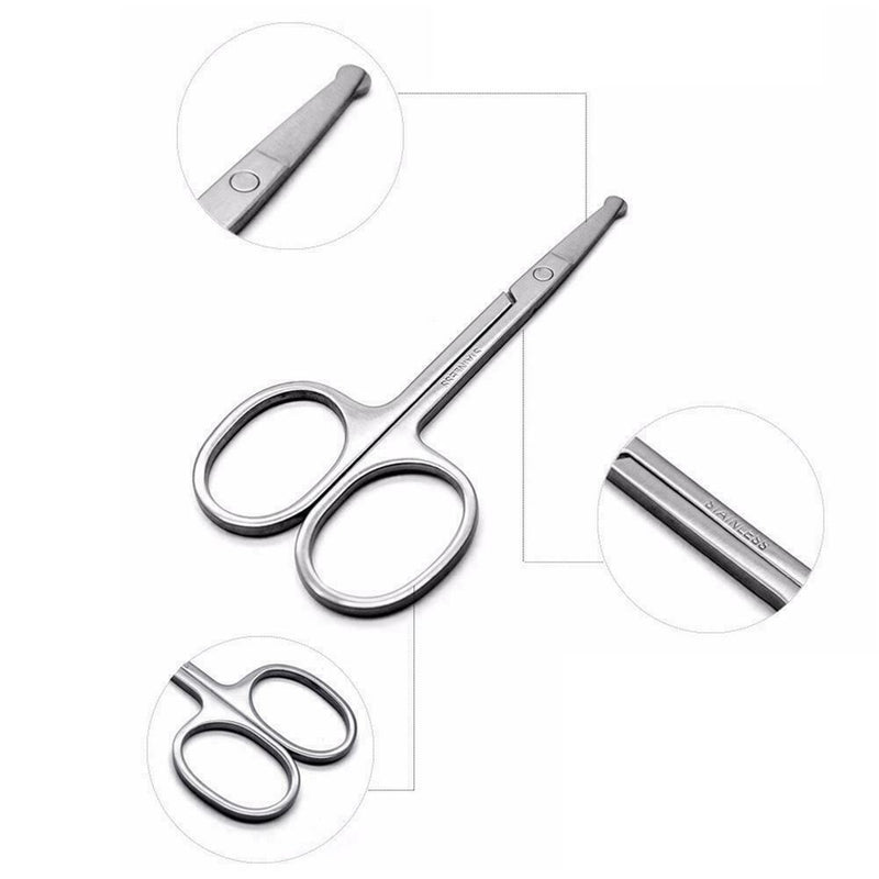 Fashion Mini Stainless Steel Facial Mustache Nose Scissors Makeup Tool Beau O8K3