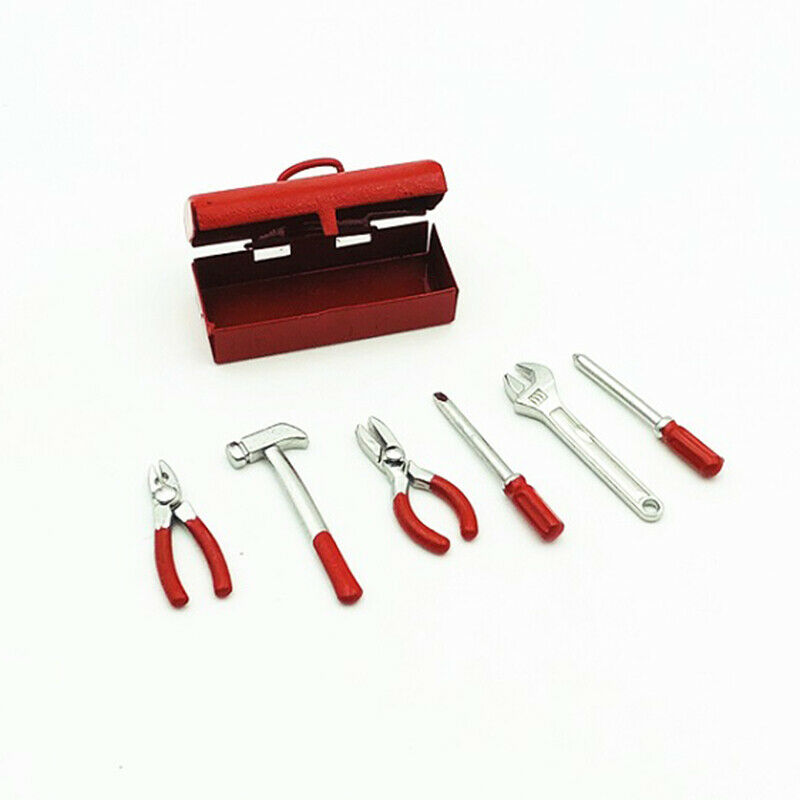 Rc Crawler 1:10 Accessories Mini Hammer Wrench Tools Box For Traxxas Trx-4  P2E2