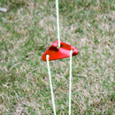 10PCS Red Alloy Tent Cord Rope Fastener Wind Rope Buckle Triangle Tensioners fds