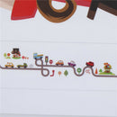 car bus highway track wall stickers for children's room decor wall art decals Z