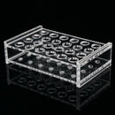 24 Holes Test Tube Rack Testing Tubes Holder Storage Safe Plastic Lab Supplies
