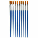 10-Piece Nylon Hair Paint Brush Set Professional Artist Paint Brushes Art P