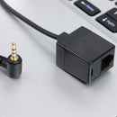 Headset Adapter 2.5mm TRS Stereo Plug Male to RJ9 6P4C Socket Female Cable