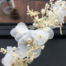 Floral Princess Wedding Headpiece Dried Flower Headband Dragonfly Tiara Hai