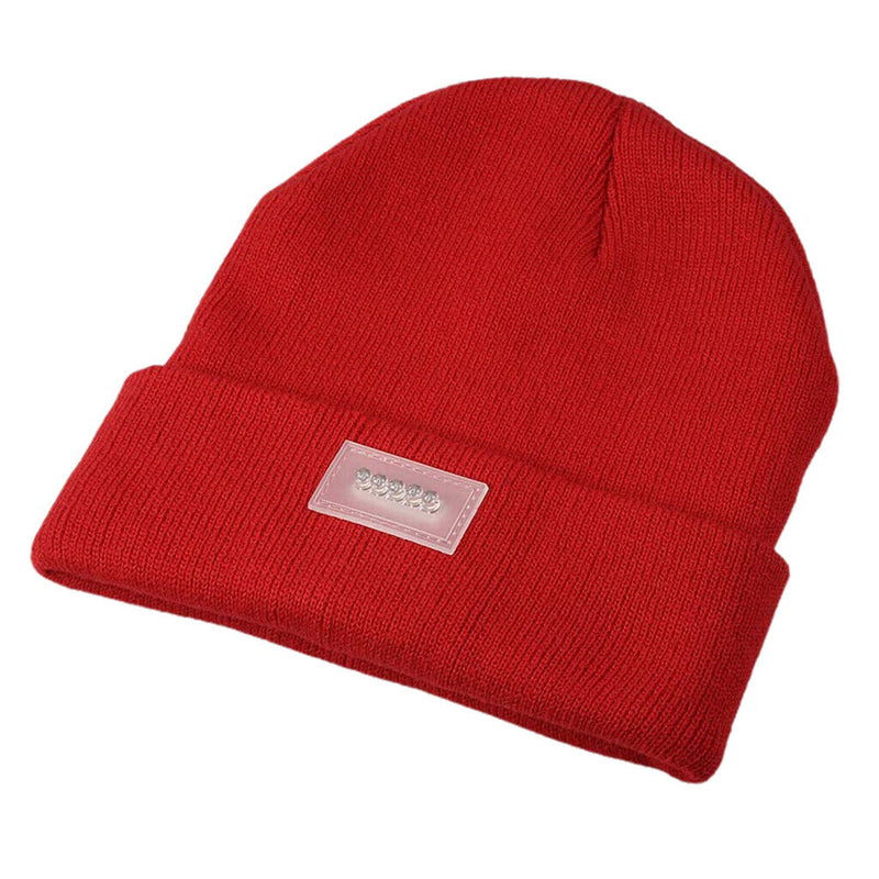 2Pcs Soft LED Beanie Camping Hiking Knitted Hat Lighted Knit Cap for Women Men