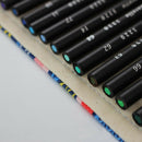 Colored Fish Canvas School Pencil Case 72 Holes Roll Pencil Case Large Pen  B8H5