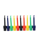 10pcs Large Size Round Single Hook Clip Test Probe for Electronic Testing  A
