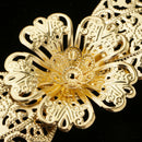 3pcs Metal Filigree Butterfly Peacock Charms Pendants Hair Jewelry Findings
