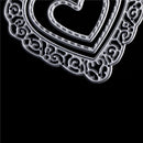 3X hollow love heart Metal Cutting Dies Stencil Scrapbooking paper craft deco BX