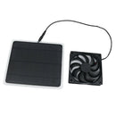 20W 12V Solar Panel Exhaust Fan Cooling Ventilator Black Easy to carry