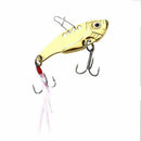 6pcs/lot 12g 5.5cm fishing lures set spoon Metal VIB sequins Fish hard bait