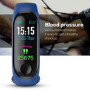 M3 Blood Pressure Oxygen Heart Rate IP67 Waterproof Bracelet (Dark Blue)