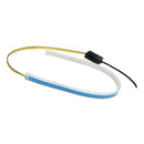 2x Flexible Tube LED Strips Daytime Turn Signal Lights 30cm Red+Yellow