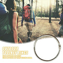 12pcs/set Mutifunctional Metal Key Chain Outdoor Camping Tent Fixed Rings
