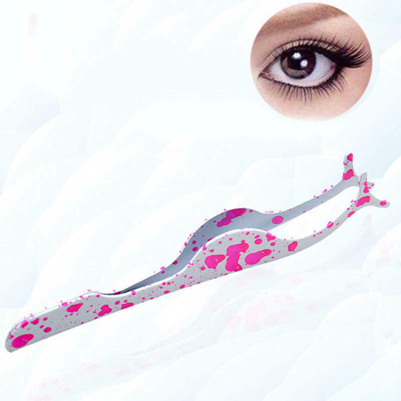 3 Colors FALSE EYELASH APPLICATOR TWEEZER COSMETIC TOOL CLIP EYE LASHES  YXY