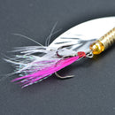 7g fishing lure spoon bait ideal for bass trout perch pike rotating fishing FT