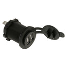 Boat Car Waterproof 12V Dual USB Power Charger Adapter Switch Socket Outlet Plug