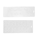 2Pcs 2 Shape Plastic Stencil Quilting Template Patchwork Sewing Crafts Tool