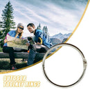 12pcs/set Mutifunctional Metal Key Chain Outdoor Camping Tent Fixed Rings A