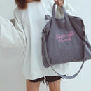 Corduroy Canvas Bag Female Simple Literary Shoulder Bag Ladies Casual Shoul