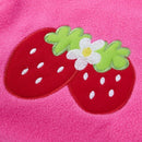 Small Strawberry Dog Cat Puppy Fleece Hoody Clothes Pet Apparel Dress Up -