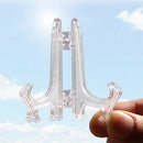 5Pcs Folding Display Easel Stand Dish Plate Teacake Photo Holder Rack 10cm