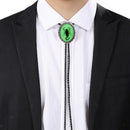 Glow In The Dark Tribal Leather Bolo Tie Western Cowboy Cowgirls Jewelry