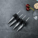 8 x Stainless Steel Speed Pourer Dispenser Free Flow Bottle Spirit Nip Pou VSN
