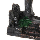 Roman Temple Door Aquarium Fish Tank Ornament Hiding Cave Underwater Decor