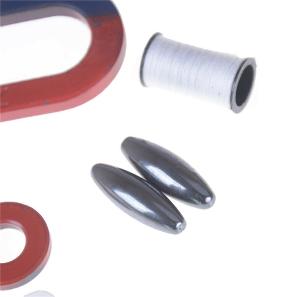 Ferrite Magnet Kit Education Science Experiment Bar Horljshoe Ring Magnet ME