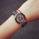 Ulzzang Black Rubber Student Cool Led Night Light Electronic Watch Sports J