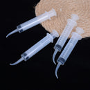 4Pcs Disposable Transparent Dental Irrigation Syringe With Curved Dental Care FT