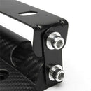 Adjustable Carbon Fiber Number Cars Racing License Plate Frame Holder 3C